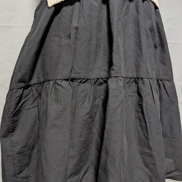 Elan Women's Two Tone‎ Beige Knit Top Black Skirt Sleeveless Dress Size Medium - Picture 3 of 7